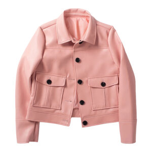 Genuine Sheepskin Shirt Motorcycle Single Breasted Leather Jacket