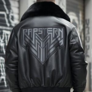 Rapstern Urban Luxe Bomber Jacket with Fur ? Luxury Streetwear